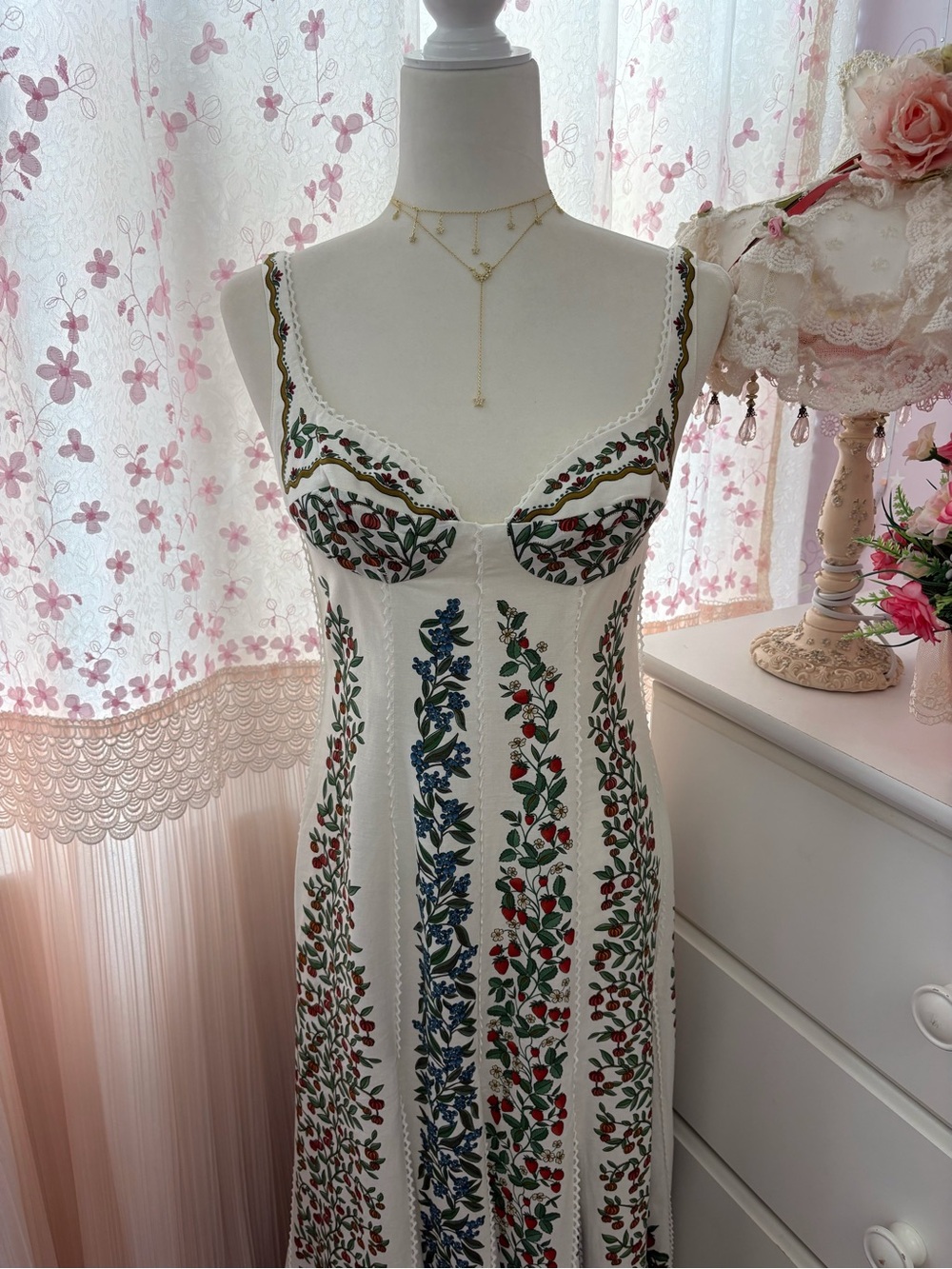 Farm Rio Off White Fruit Beauty Maxi Dress - Picture 5 of 11